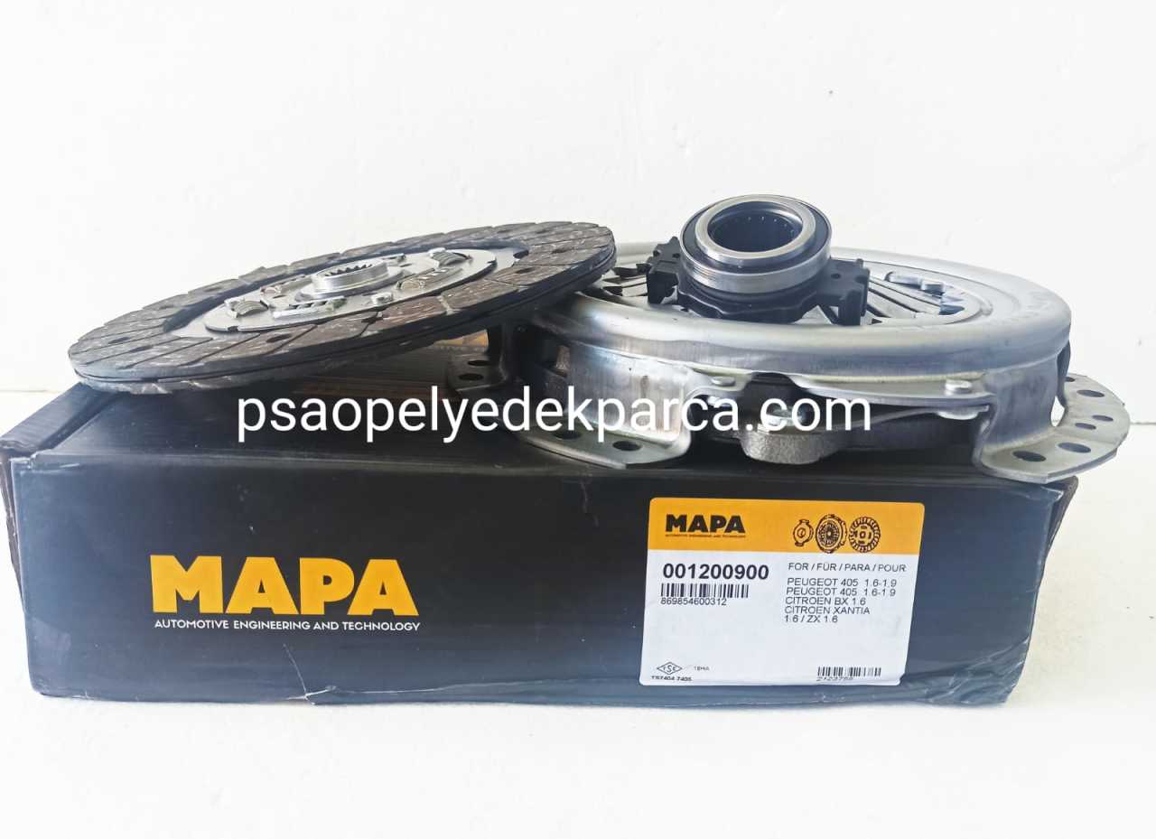 Peugeot Partner 1.9D (DW8) BVM 5 1.9 Dizel Debriyaj Seti Baskı Balata Bilya Kulaklı Tip Mapa 001200900