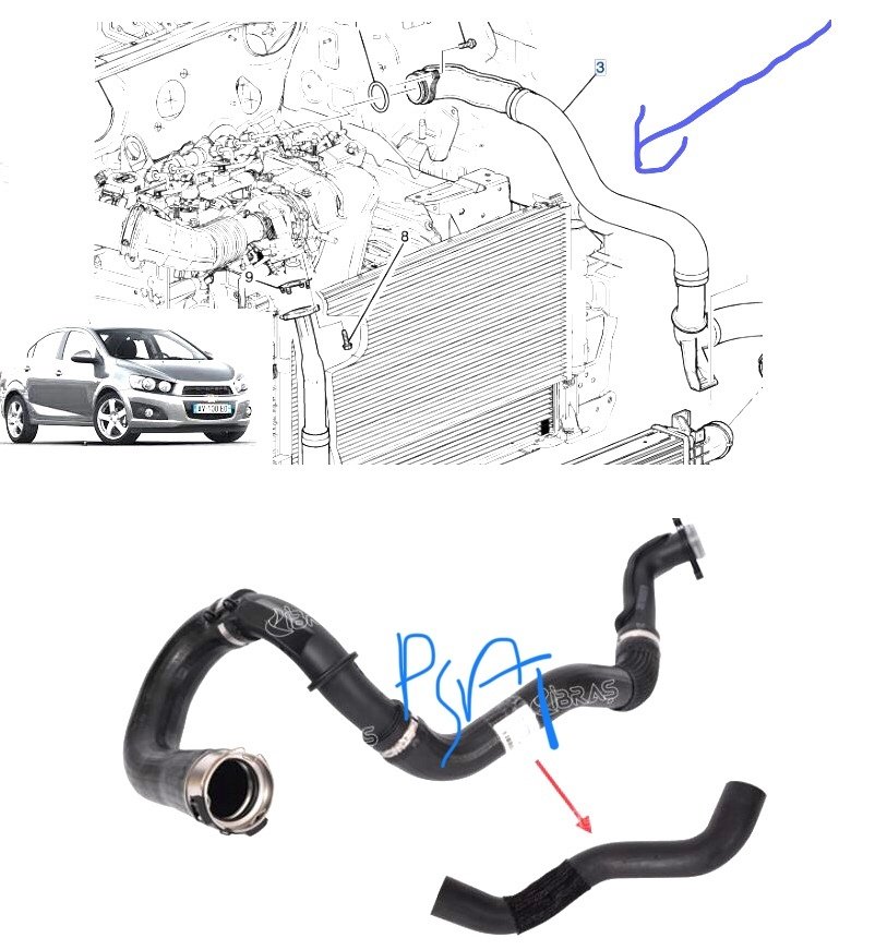 Chevrolet T300 Aveo Intercool Borusu Çıkıs Sol Yansanayi