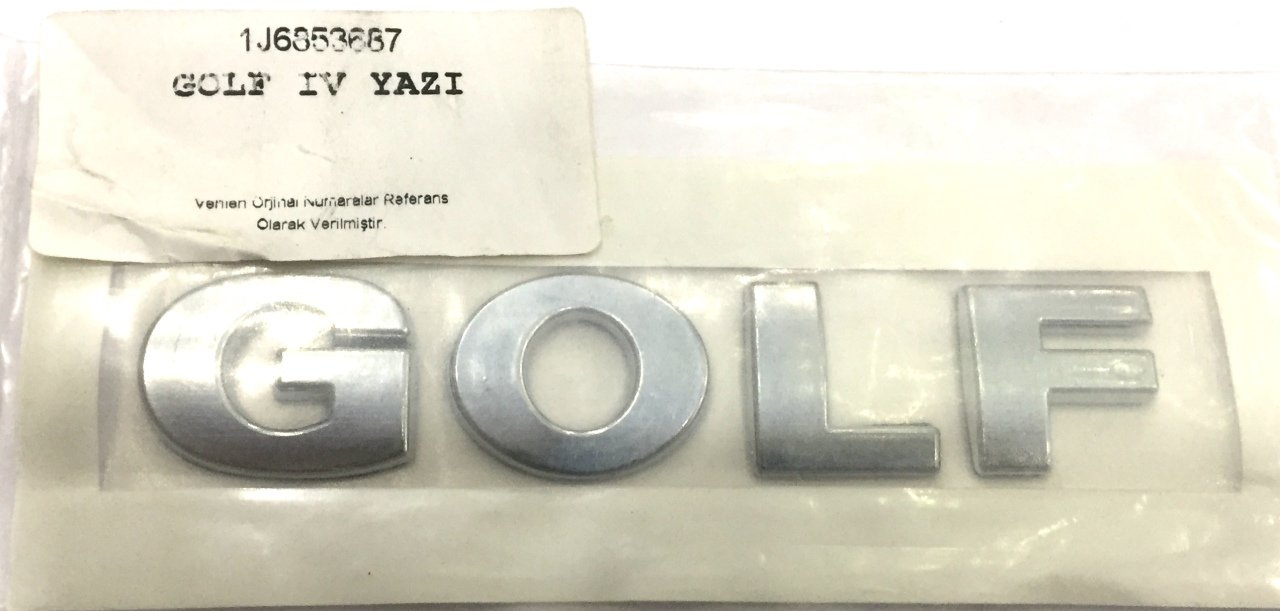 Volkswagen Golf 4 Bagaj Kapağı Golf Yazısı