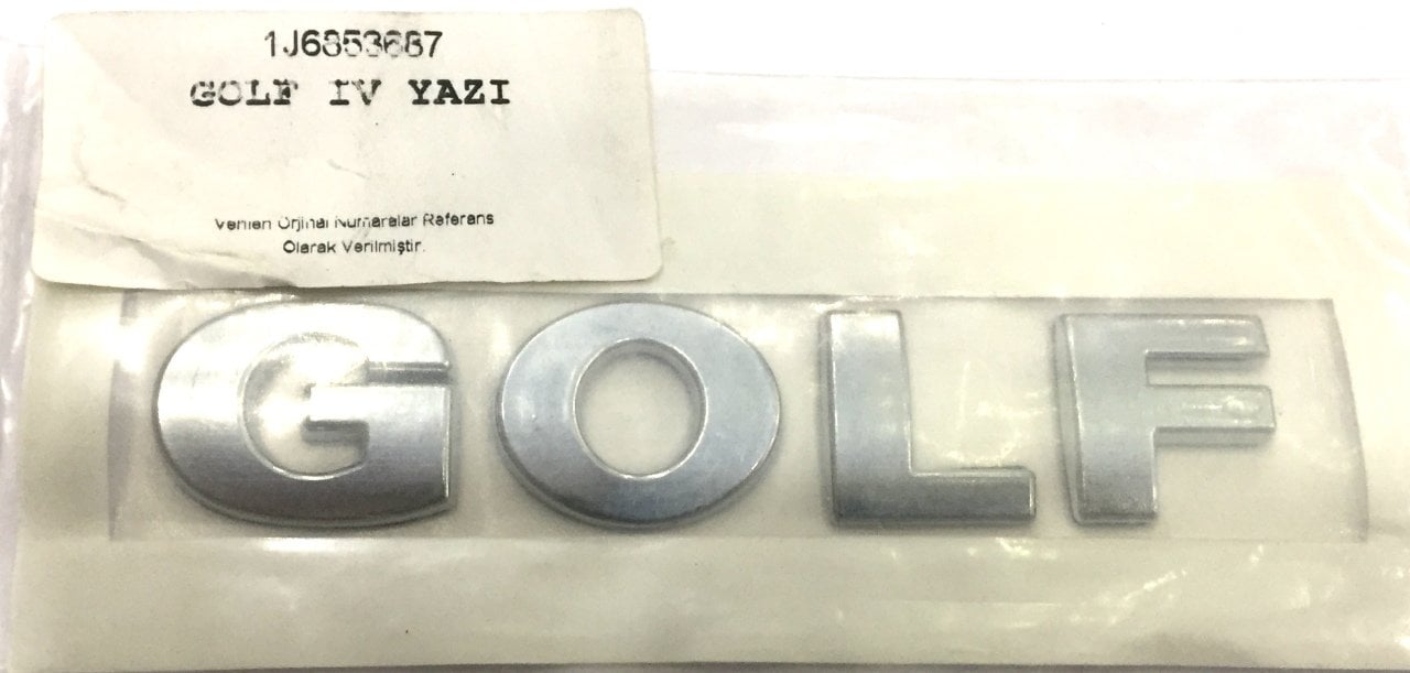 Volkswagen Golf 4 Bagaj Kapağı Golf Yazısı