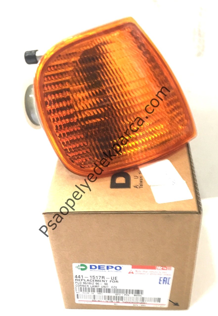 Volkswagen Polo Classic Ön Sağ Sinyal Lambası Sarı 95-00 Sarı Renk DPO 441-1517R-UE