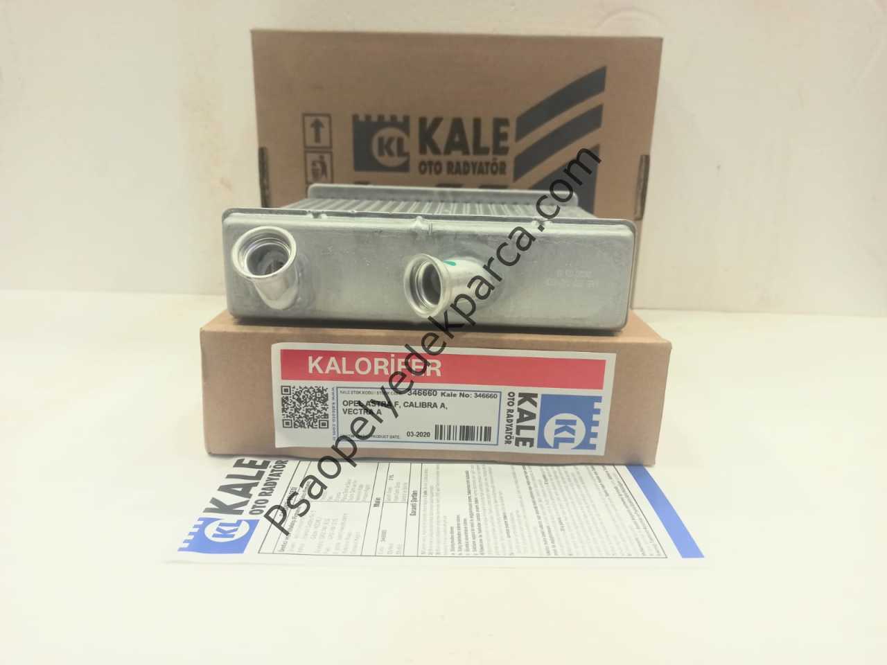 Opel Astra F Kalorifer Radyatörü ( Peteği ) Klimalı KALE 346660