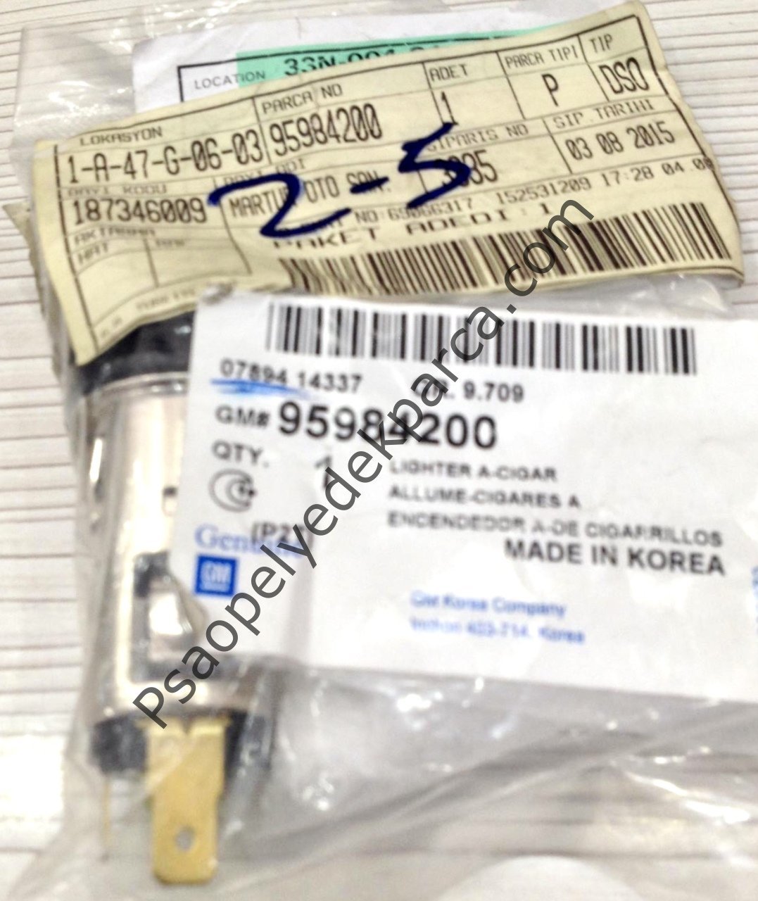 Chevrolet Aveo Çakmaklık Komple orijinal 95984200