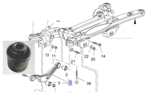 Opel Insignia A Arka Salıncak Üst Sol Burcu