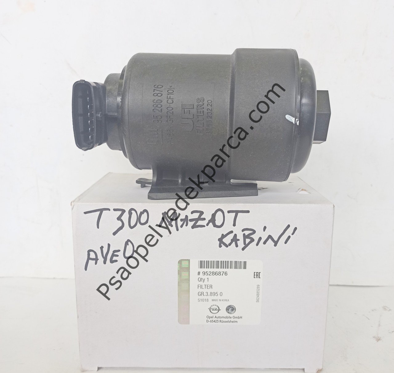 PSA 42759836 / Chevrolet Aveo T300 Yakit Filitre Kabini orjinal Mazot Filitre Kutususu Kopmle 95286876.