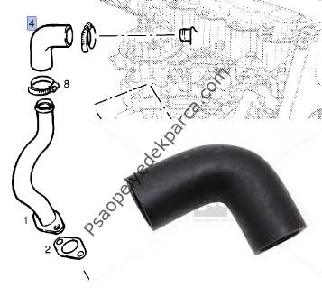 Opel Corsa B Havalandırma Hortumu 1.2-1.4 8v Motorlar