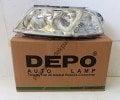 Volkswagen Passat B5 Far Lambası Elektrikli  Sol Mercekli (Sinyalli Tip) 	DPO 441-1142L-LD-EM