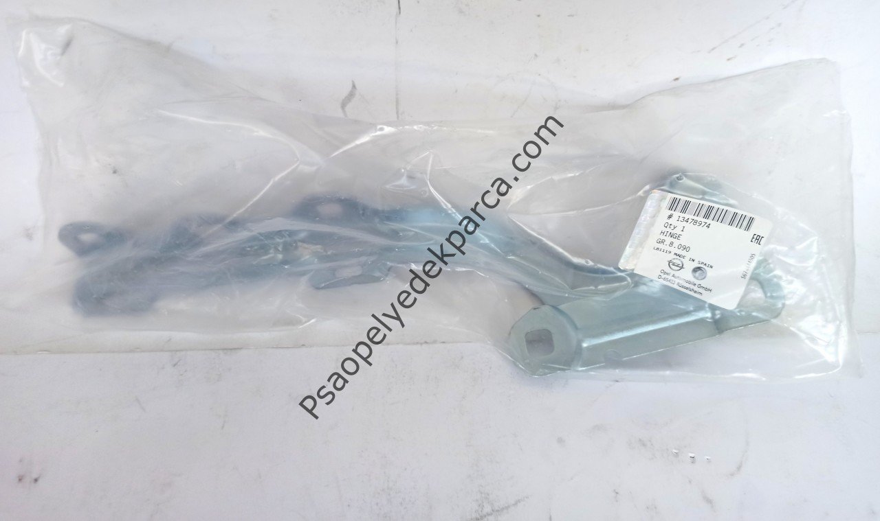 Opel  Crossland X Motor Kaput Menteşesi Sağ Taraf Orjinal 13478974