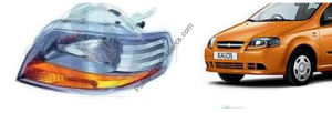 Chevrolet Kalos Sol Ön Far Lambası Sinyalli Tip