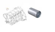 Opel Vectra B X20XEV Blok Su Borusu 35 MM