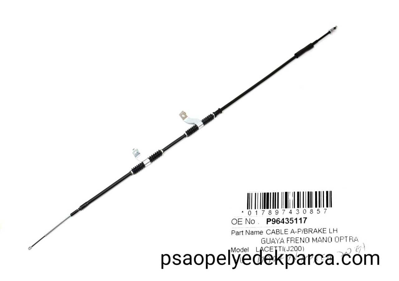 Chevrolet Lacetti Sol Arka El Fren Teli ( Arka Sol Park Freni Kablosu 96435117, 96549800