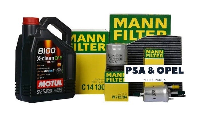 Volkswagen Jetta MK6 1.2 - 1.4 TSI CBZ CAX CAV Motor Komple Filtre Bakım Seti Seti MOTUL XCLEAN EFE 5W 30 4LT