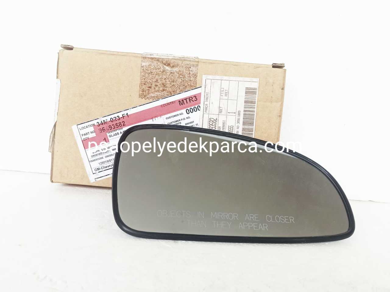 Chevrolet Kalos T200 Dikiz Ayna Camı Sağ Elektrikli 96493582