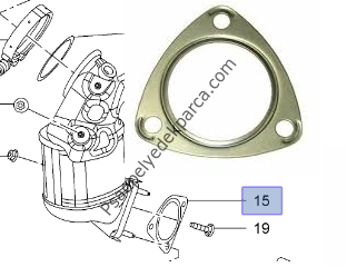 Opel İnsignia A 1.6 Turbo Motor Katalizatör  Alt Boğaz Contası
