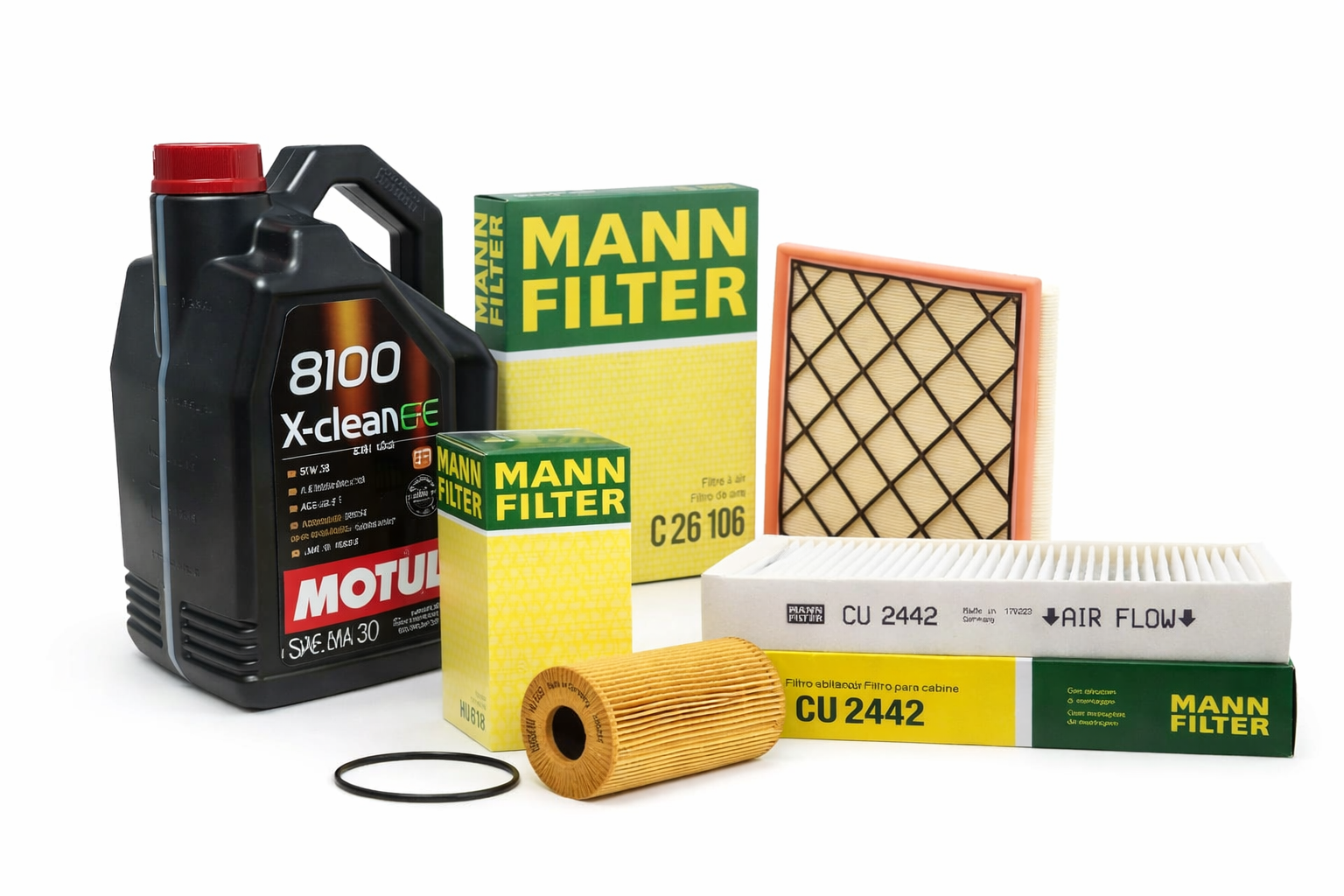 Opel Astra J 1.6 Benzinli 115 BG Periyodik Bakım Mann Seti / Motül (5W30) 5 LT