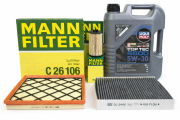 Opel Astra J 1.6 Benzinli 115 BG Periyodik Bakım Mann Filtre Seti + Liqui Moly Top Tec 4600 5W-30 5 Litre