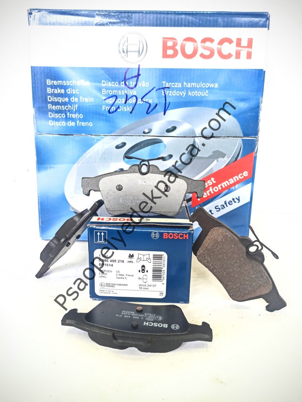 Peugeot 508  Arka Fren Balata Takımı Bosch 0986495216  Marka