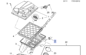 Opel Astra J  Hava Filitre Kutu Takozu