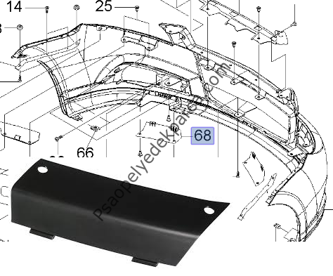 Chevrolet Aveo Ön Tampon Alt Kapak Sağ Taraf