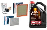 Opel Astra J 1.6 LPG Benzin Bakım Seti   Bosch Filtre +  Motul 8100 X-Clean EFE 5W-30 5 litre