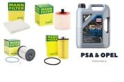 Opel Astra K 1.6 CDTi Bakım Seti MANN Filtre + Liqui Moly Top Tec 4600 5W30 5L