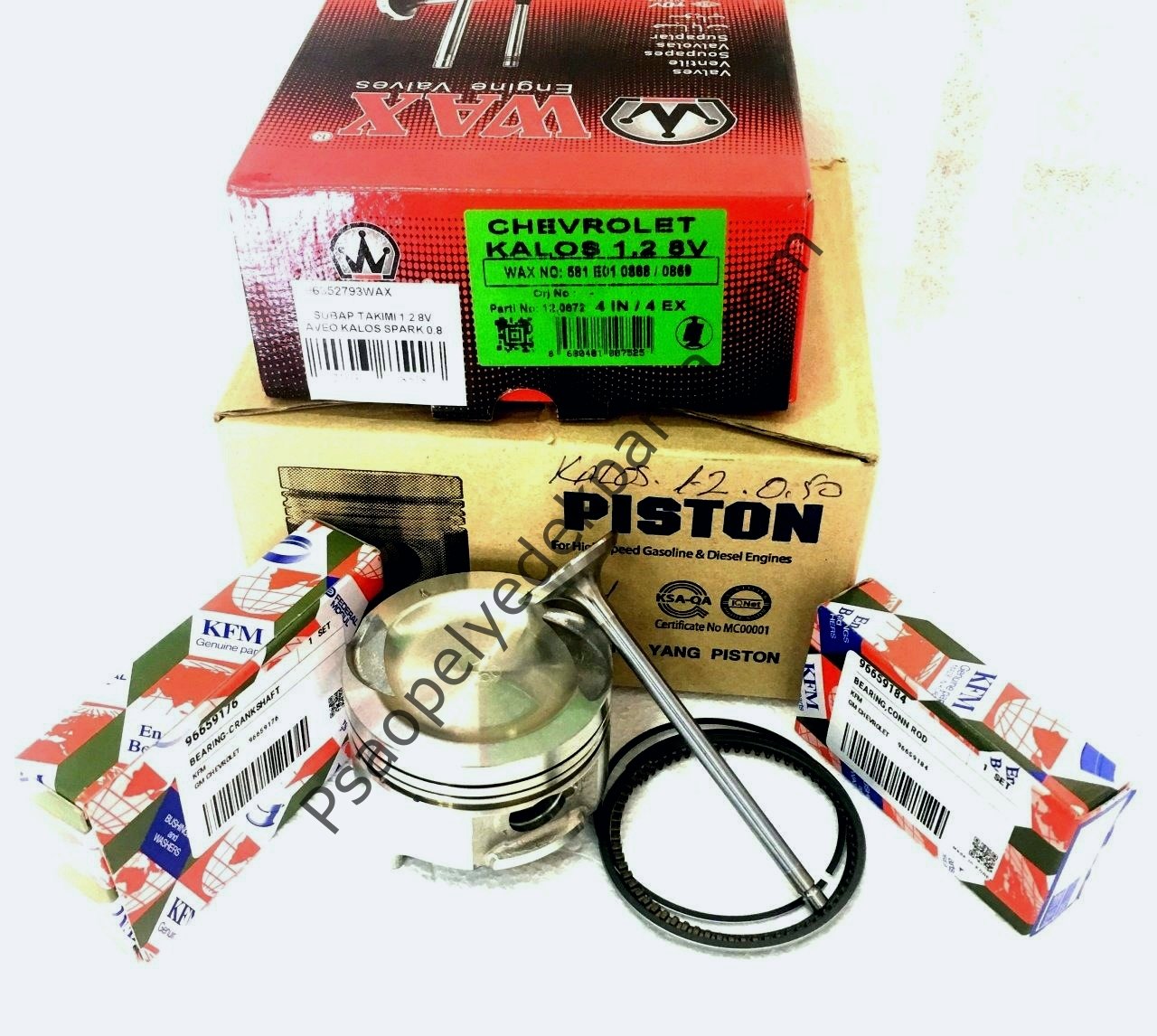 chevrolet Kalos 1.2 8v Motor Piston segman Ana kol yatak Takımı