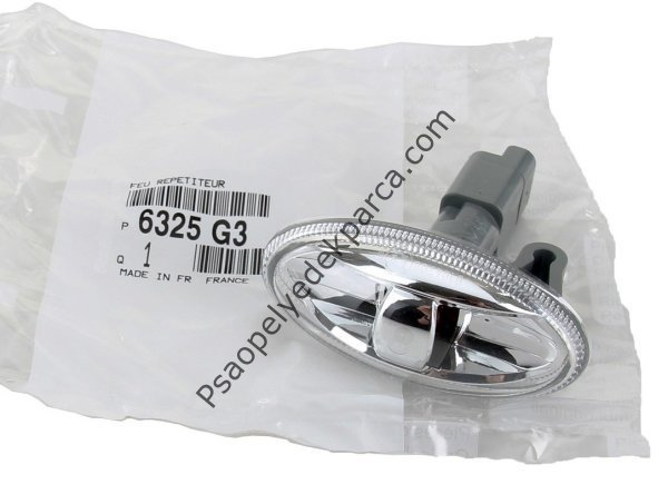 Peugeot 107 Çamurluk Sinyali Şeffaf Tip Psa  6325G3Orijinal
