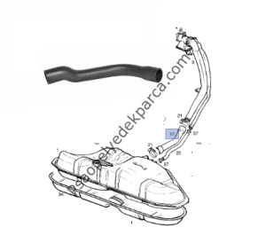 Opel Vectra B Yakıt Dolum Hortumu Kalın Boğaz Hortumu