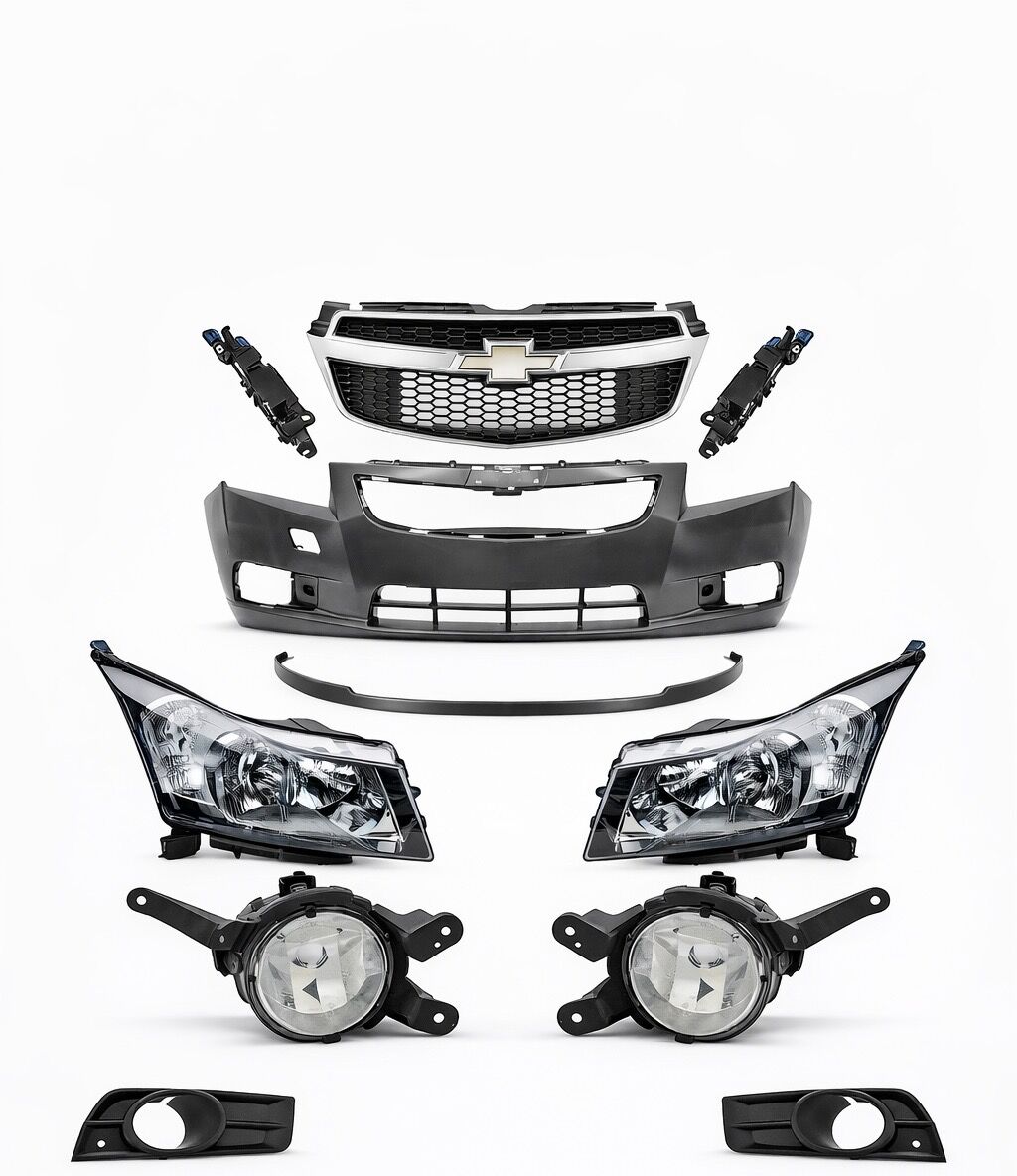 Chevrolet Cruze Ön Tampon Dolu Set Far ve Sis Farı Dahil | Cruze Ön Tampon Komple Set