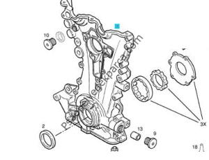 Opel Corsa C Yağ Pompası Z12XE Motor (SHW) Dişli Hariç