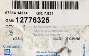 chevrolet Cruze Arka Tampon Demiri Orninal Gm