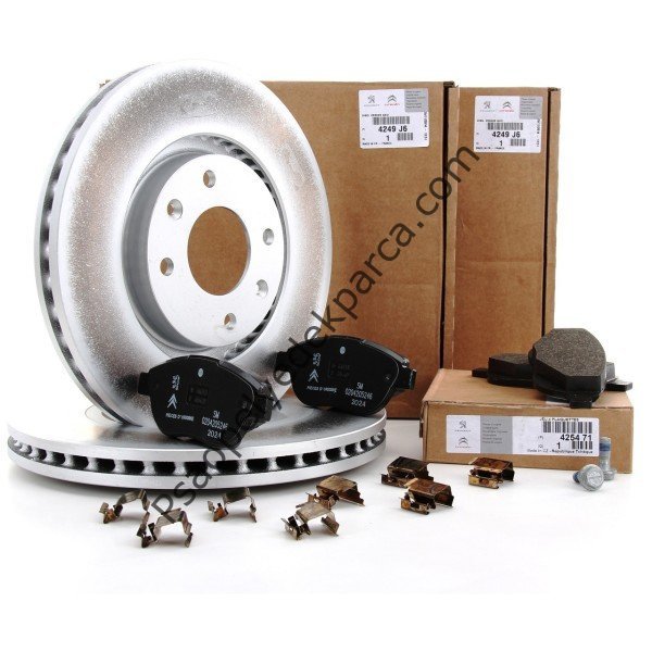 Peugeot 207 2006-2012 Ön Fren Disk Ve Balata Takımı Orjinal 4249.J6 / 1611140980