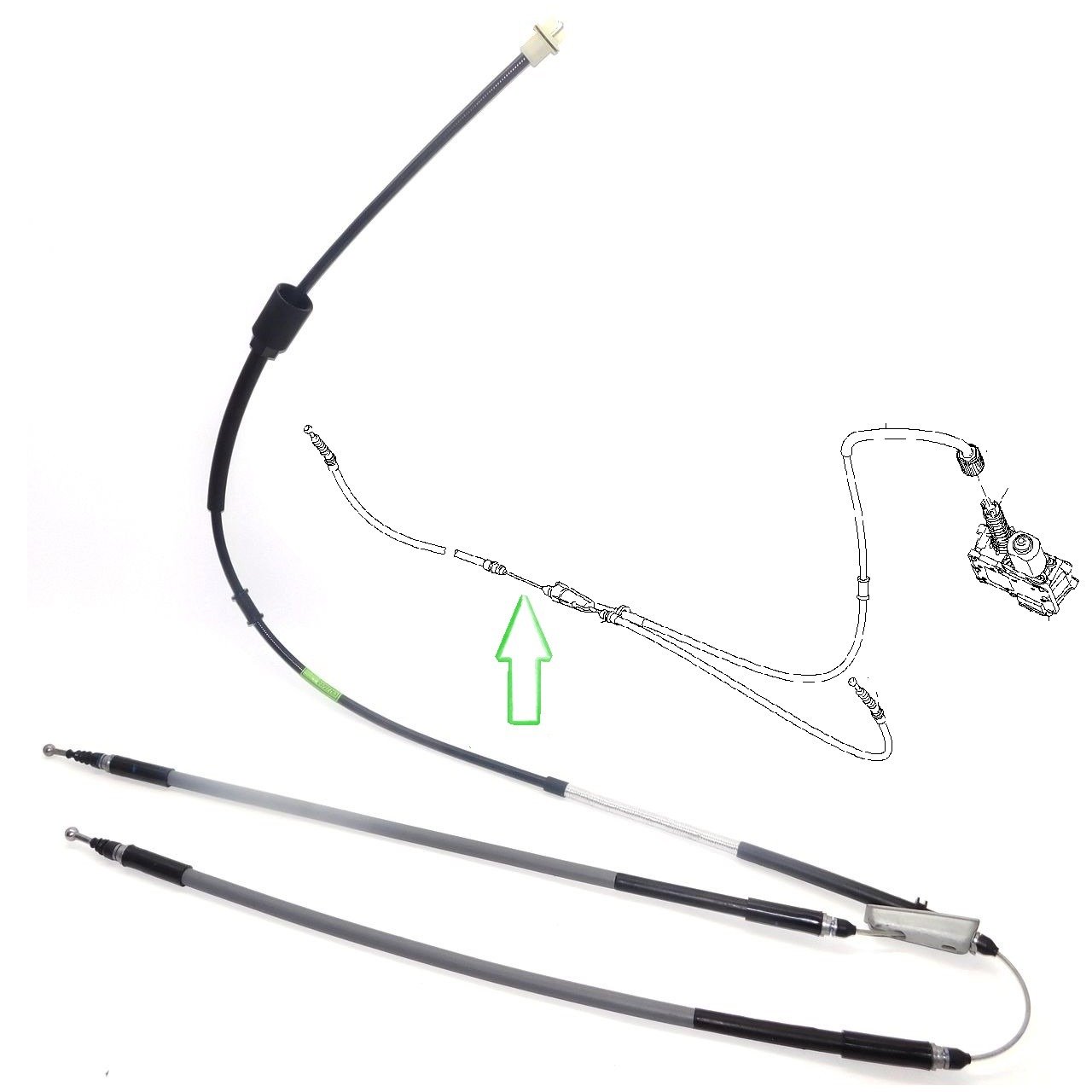 Opel Insignia Elektrikli El Fren Teli Komple Orjinal 23227763