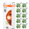 12V 2W Yeşil Soketli Gösterge Ampulü 10 Adet Osram 2352
