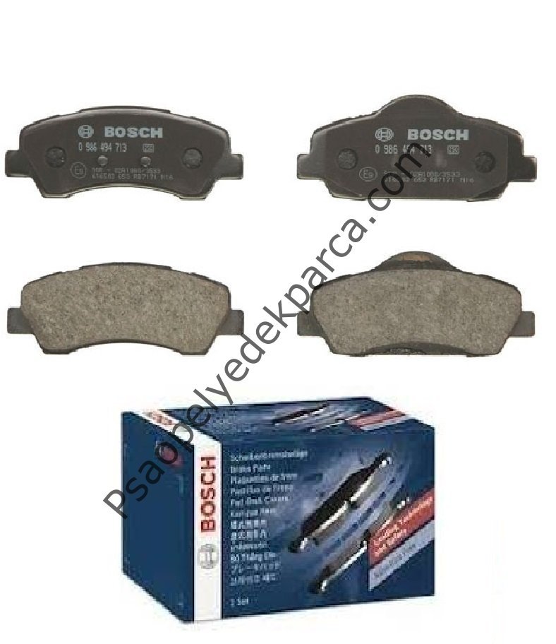 Peugeot 301 1.2 Benzinli Ön Fren Balata Takımı Bosch Marka Alman (0986494713)