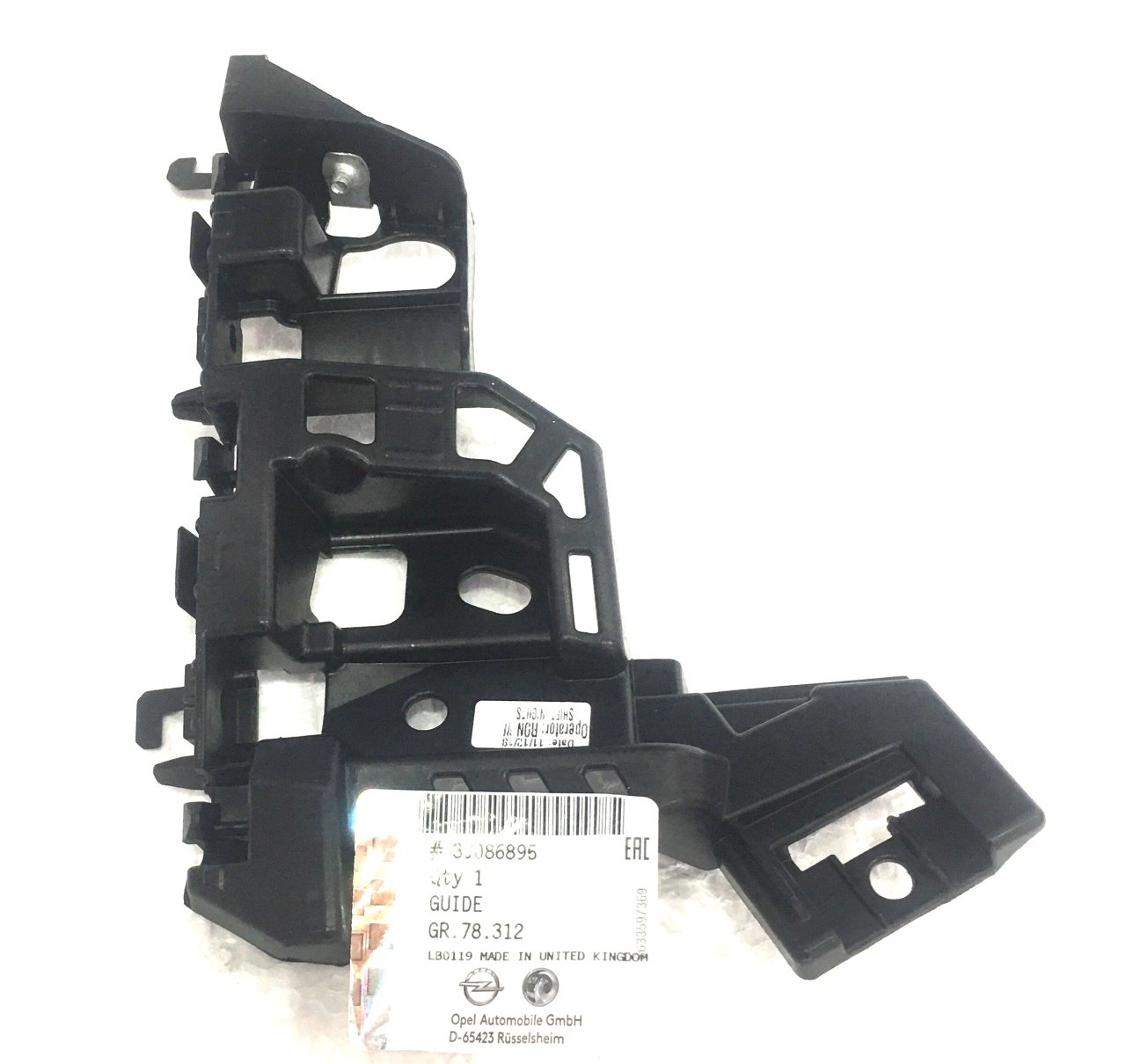 Opel Astra K Tampon Braketi Sol Taraf Orjinal gm 39086895
