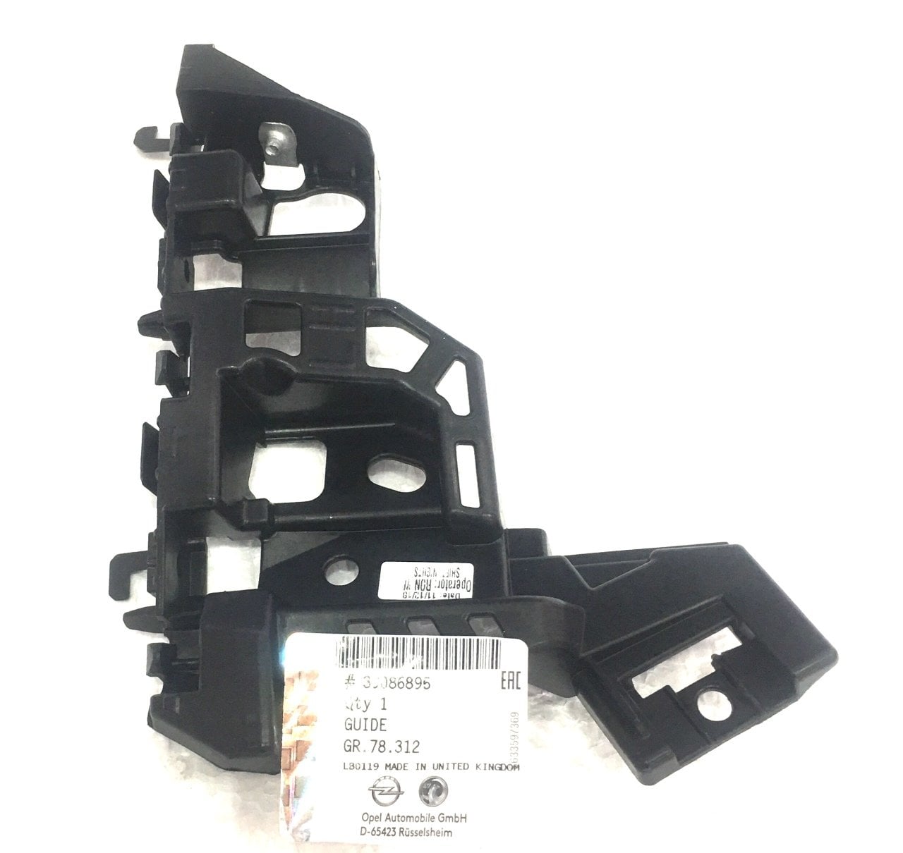Opel Astra K Tampon Braketi Sol Taraf Orjinal gm 39086895