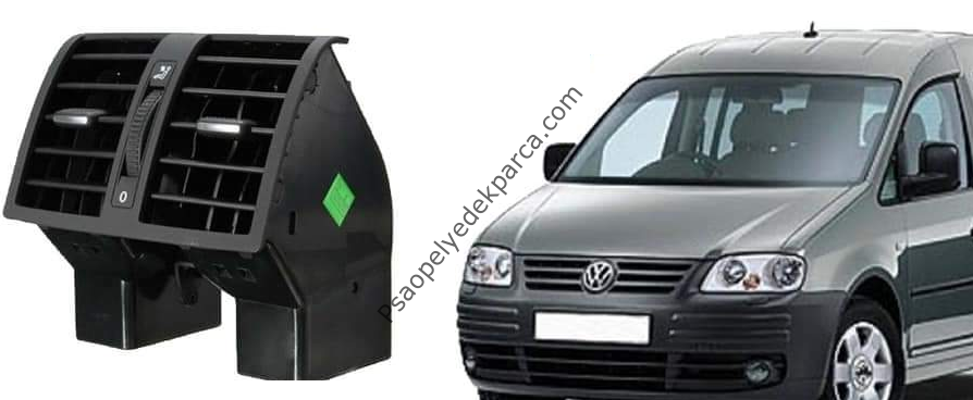 Volkwagen Caddy Arka Havalandırma Konsolu Izgarası Komple