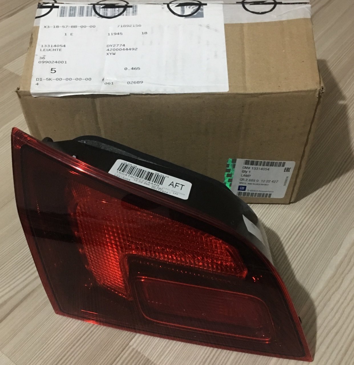 Opel Astra J Sol Stop (Şöför Tarafı) Koyu Renkli Orjinal