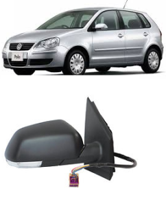Volkswagen Polo Isıtmalı  Dış Dikiz Ayna Sinyalli Elektrikli Sol Taraf 7 Pinli  05-09 Arası VM377EHPAL