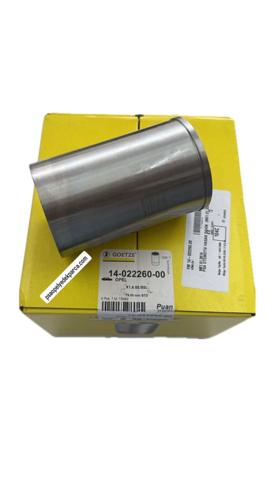 Opel Astra G  X16XEL-X16XE Motor Gömlek Std (Piston Gömleği)