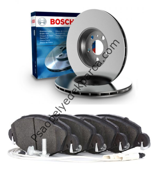Citroen C5 2001 2007 Modeller Arası Ön Fren Disk Takımı Ve Ön Fren Balata Takımı Bosch Marka Alman Ürünü