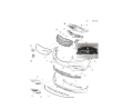 Opel Mokka Üst Panjur Plastiği Orjinal gm 94531738