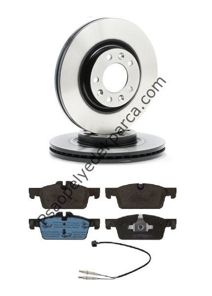 Citroen C5 Ön Fren Disk Takımı Ve Ön Fren Balata Takımı Delphi Marka Alman Ürünü