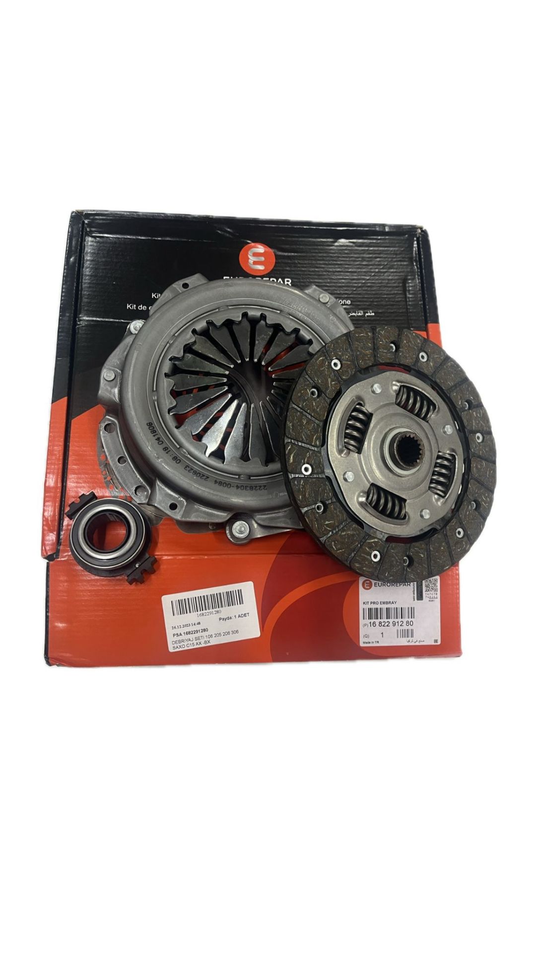 Peugeot 206   1.4 i 75 (TU3A) BVM 5 Debrıyaj Setı Rulmanlı Psa Eurorepar 1682291280