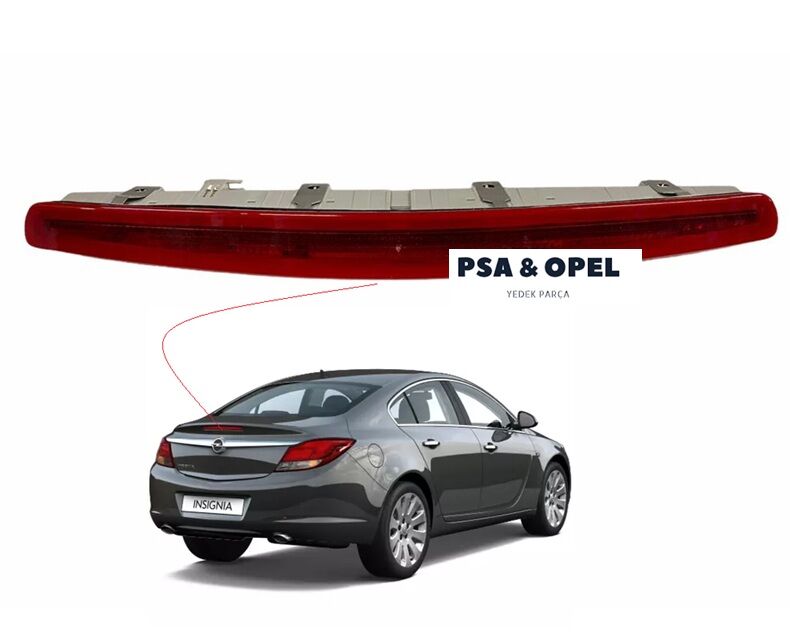 Opel İnsignia 3. Stop Lambası Sedan /  3.Ek Stop Lambası Bagaj Kapağında ki İTHAL Ürün