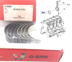 Opel İnsignia A20DTH Motor Kol  Yatak Std Takım